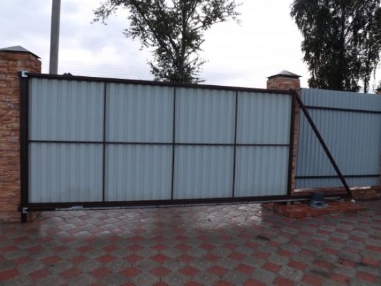 Откатные ворота в Туле