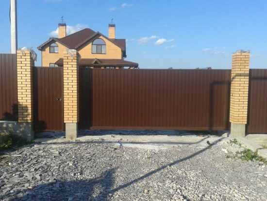Откатные ворота в Туле